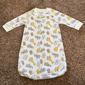 Just One You - White Fleece Safari Animal Sleep Sack - Size 0-9 Months
